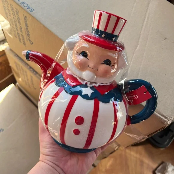 JOHANNA PARKER UNCLE SAM TEAPOT - Picture 2 of 6